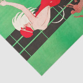 Papier Mousseline Art Déco Flapper Dancing Bar Scene 1920's Gatsby (Détail)