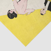 Papier Mousseline Art Déco Flapper Dancing Bar Scene 1920's Gatsby (Détail)