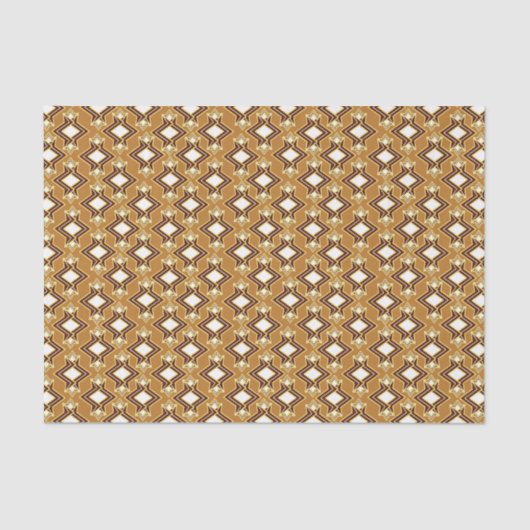 Papier Mousseline Art Déco Fond d'écran Motif, Tan et Brown (Recto)