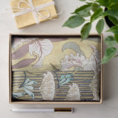 Papier Mousseline Art Déco Irises Floral Découpage Papier (Cadeau)