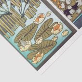 Papier Mousseline Art Déco Irises Floral Découpage Papier (Détail)