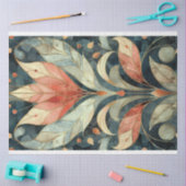 Papier Mousseline Art Déco Lotus Motif Roaring 20's géométriques (Artisanat)