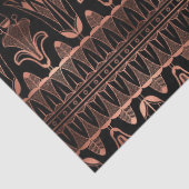 Papier Mousseline Art déco or rose sur découpage noir (Détail)