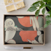 Papier Mousseline Art déco "Pierrot Deflated" par Jose Carlos (Cadeau)