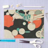 Papier Mousseline Art déco "Pierrot Deflated" par Jose Carlos (Artisanat)