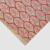 Papier Mousseline Art déco rouge désossé (Détail)