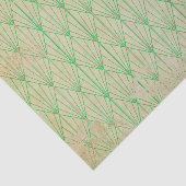 Papier Mousseline Art Déco Vert (Détail)