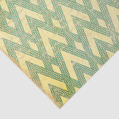 Papier Mousseline Art déco vert et or (Détail)