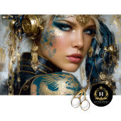 Papier Mousseline Art Découpage Imaginaire de tatouage Dragon Steamp