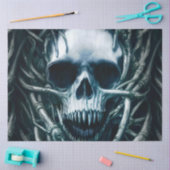 Papier Mousseline Art du crâne gothique : Déplaisant Death Metal Sig (Artisanat)
