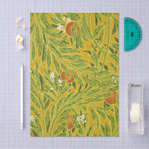 Papier Mousseline Art et artisanat Fruit orange jaune Art floral