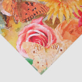 Papier Mousseline Art Fall Colors & Treasures With Monarch Butterfly (Détail)