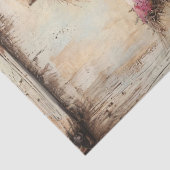 Papier Mousseline Art folklorique coloré avec Fleur sauvage (Détail)