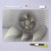 Papier Mousseline Art fractal Abstrait moderne en 3D (Artisanat)