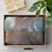 Papier Mousseline Art Fractal Blue Eyeball, (Cadeau)