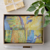 Papier Mousseline Art Impressionniste Moderne Été Provence Paysage (Cadeau)