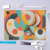 Papier Mousseline Art Moderne Du Milieu Du Siècle, Diverses Couleurs (Artisanat)