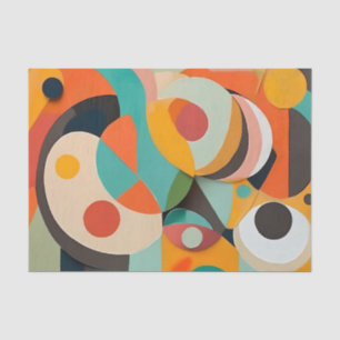 Papier Mousseline Art Moderne Du Milieu Du Siècle, Diverses Couleurs