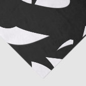 Papier Mousseline Art moderne magnifique noir et blanc (Détail)