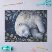 Papier Mousseline Art mystique de l'ours polaire (Artisanat)