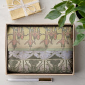 Papier Mousseline Art nouveau alphonse mucha fuschia sunflower flora (Cadeau)