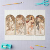 Papier Mousseline Art Nouveau, Art Déco, Saison, Mucha Découpage (Artisanat)