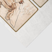 Papier Mousseline Art Nouveau, Art Déco, Saison, Mucha Découpage (Détail)