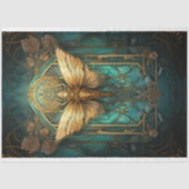 Papier Mousseline Art Nouveau Cicada 1 Document de découpage (Recto)