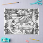 Papier Mousseline Art Nouveau Dames Danser Découpage Tissu papier (Artisanat)