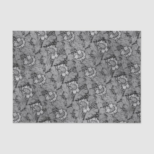 Papier Mousseline Art Nouveau design Fleur (Recto)