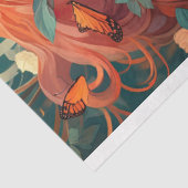 Papier Mousseline Art Nouveau Femme 4 Découpage papier (Détail)