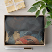 Papier Mousseline Art Nouveau Femme 7 Découpage papier (Cadeau)