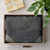 Papier Mousseline Art Nouveau Femme avec Moth 2 Découpage papier (Cadeau)