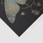 Papier Mousseline Art Nouveau Femme avec Moth 2 Découpage papier (Détail)