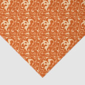 Papier Mousseline Art Nouveau Ikat - Mandarin Orange (Détail)