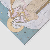 Papier Mousseline Art nouveau mère fille femme lune découpage (Détail)