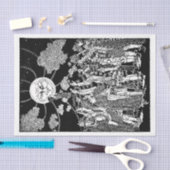 Papier Mousseline Art Nouveau Moon Les gens dessinent la page de déc (Artisanat)