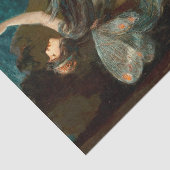 Papier Mousseline Art Nouveau Papillon Fairy Water Maiden (Détail)