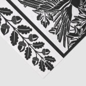 Papier Mousseline Art Nouveau Perroquets Dessin Découpage Tissu Papi (Détail)