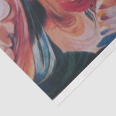 Papier Mousseline Art Nouveau Poster Lady Decoupage (Détail)