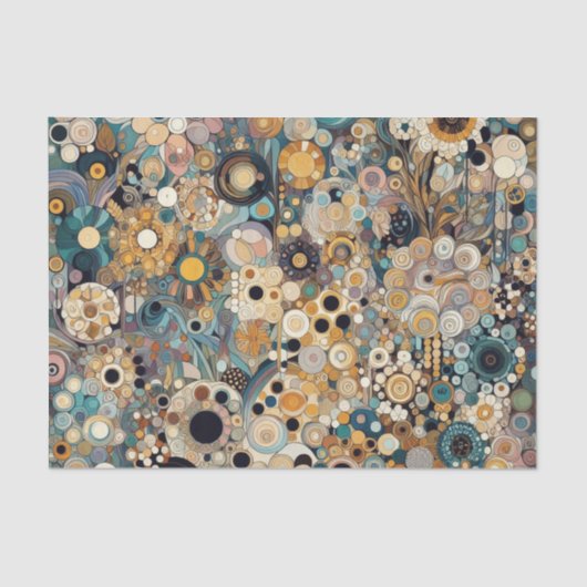 Papier Mousseline Art Nouveau Style Art Nouveau Art fin peinture flo (Recto)