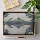 Papier Mousseline Art Nouveau Swan Deux Swans (Cadeau)