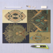 Papier Mousseline Art nouveau textile pattern Christopher dresser (Artisanat)