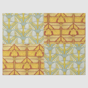 Papier Mousseline Art Nouveau vintage de grille de motif de la natur