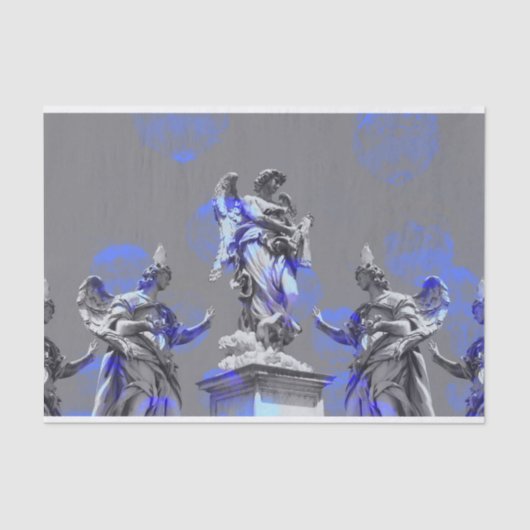 Papier Mousseline Art numérique des courses bleues de brosse de (Recto)