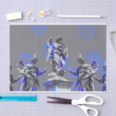 Papier Mousseline Art numérique des courses bleues de brosse de (Artisanat)