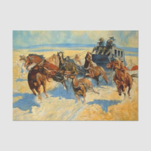 Papier Mousseline Art occidental « Abattre le cheval de tête »