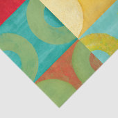 Papier Mousseline Art Pop brillant avec cercles et Carré (Détail)