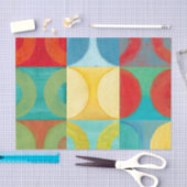 Papier Mousseline Art Pop brillant avec cercles et Carré (Artisanat)