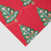 Papier Mousseline Art populaire de Noël scandinave (Détail)